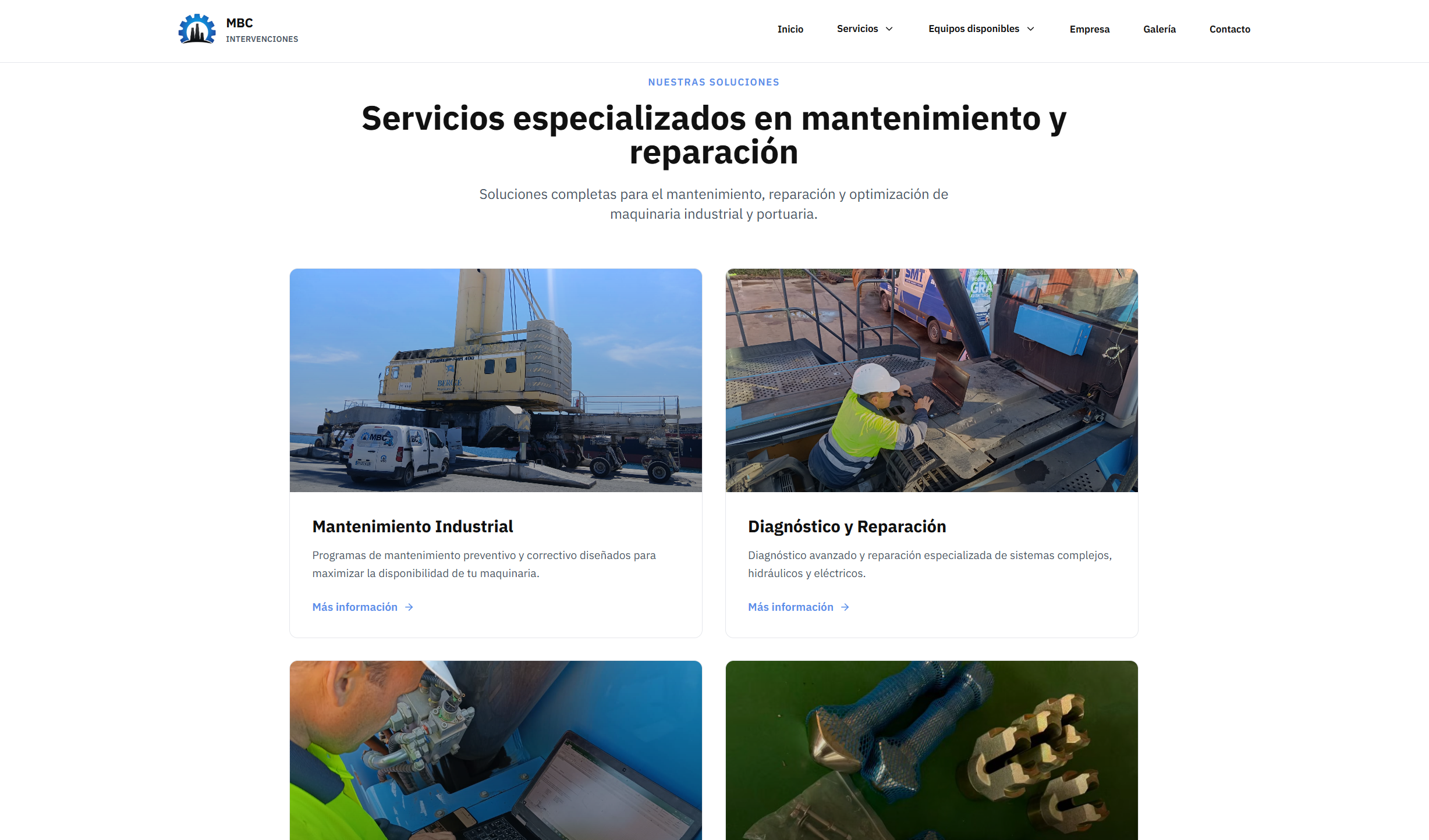 Captura del proyecto MBC Intervenciones